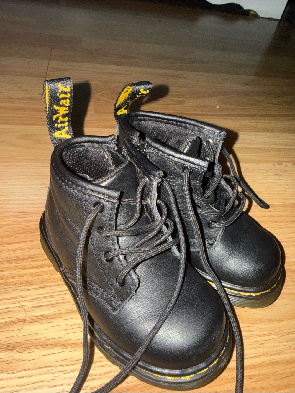 requerid Dr. Martens Toddler Black Boots Size 6 US / UK 5